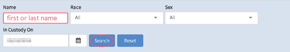 Inmate Search